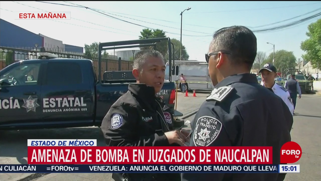 Foto: Reanudan actividades en juzgados de Naucalpan tras amenazas de bomba