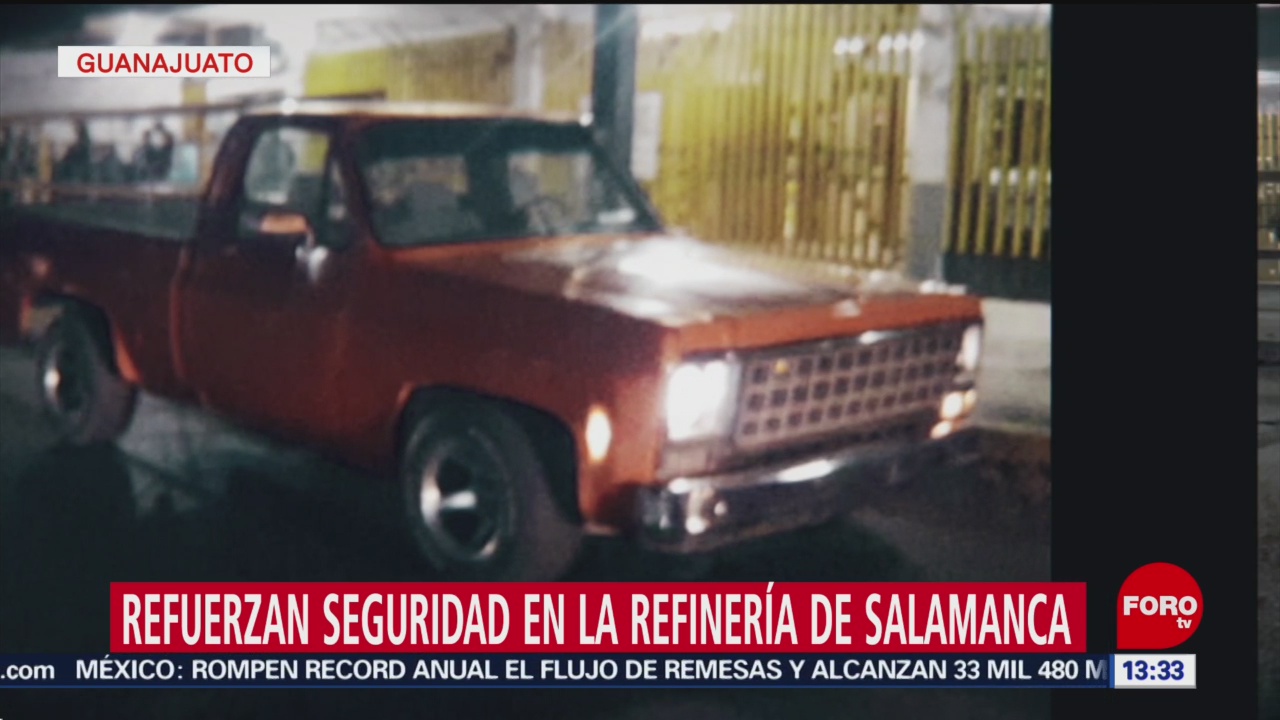 oto: FRefuerzan seguridad en la refinería de Pemex en Salamanca