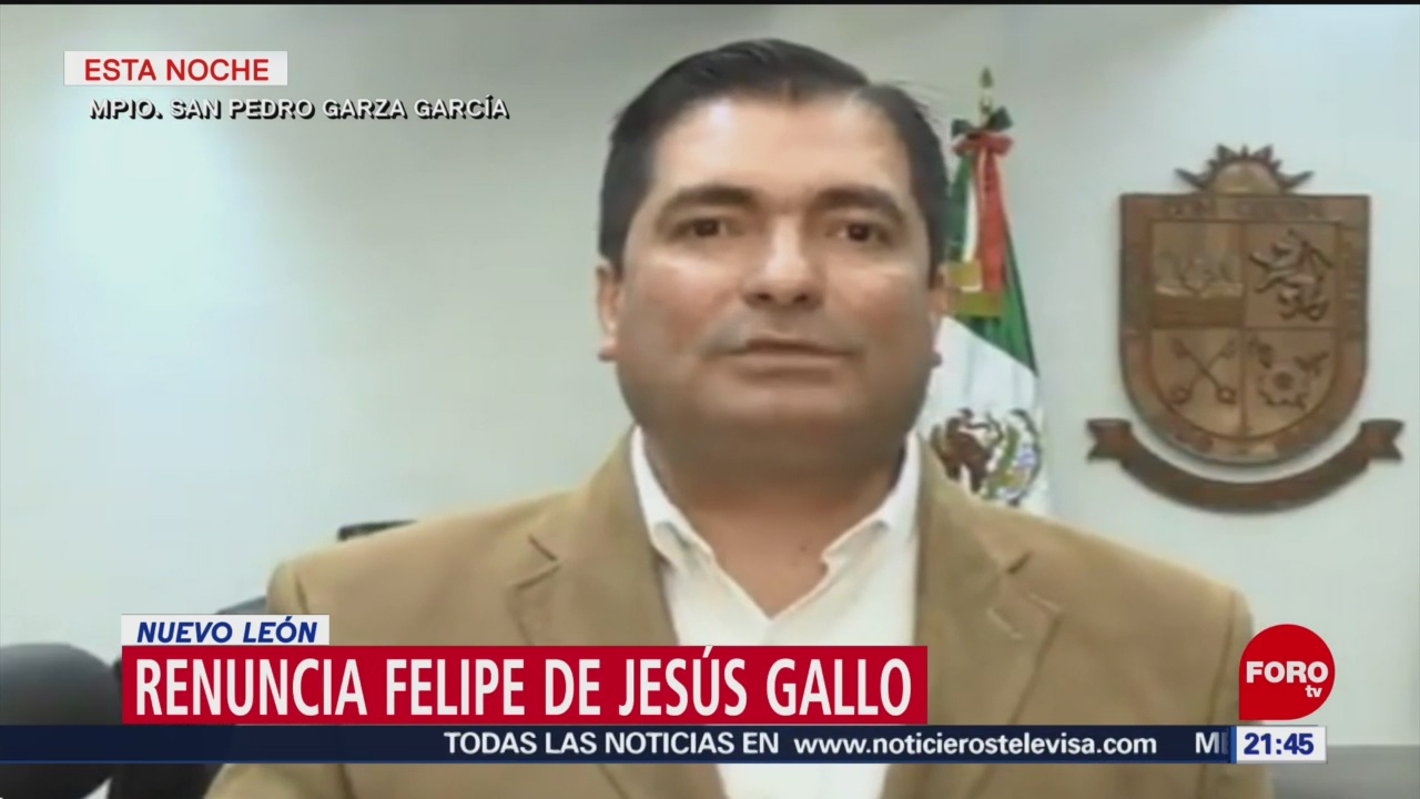 FOTO: Renuncia el secretario de seguridad pública de San Pedro Garza García, NL, 23 febrero 2019