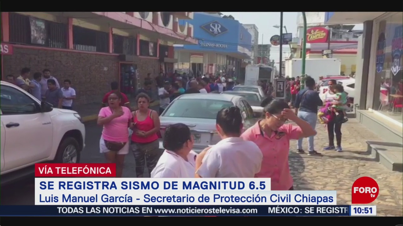Reportan crisis nerviosas en Chiapas por sismo de magnitud 6.5