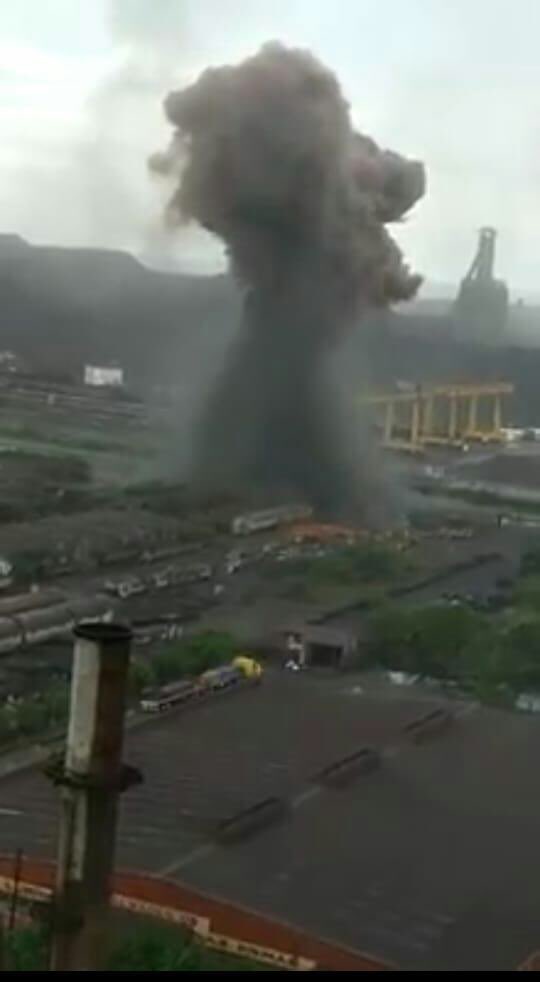 Foto: Reportan explosión en Arcelor Mittal en Lázaro Cárdenas 19 febrero 2019
