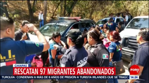 Rescatan a 97 migrantes centroamericanos carretera de Tuxtla Gutiérrez