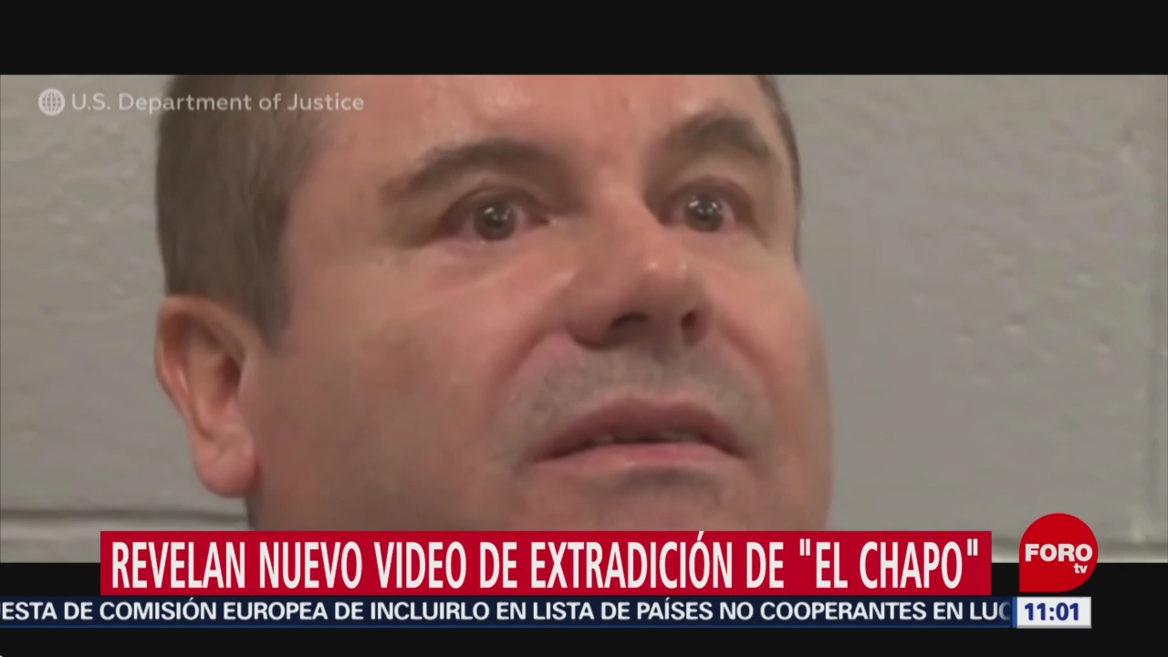 Foto: Revelan nuevo video de extradición de ‘El Chapo’