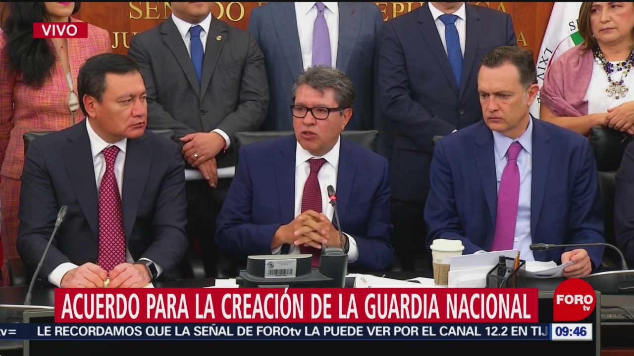 Ricardo Monreal se pronuncia sobre acuerdo del Senado para Guardia Nacional