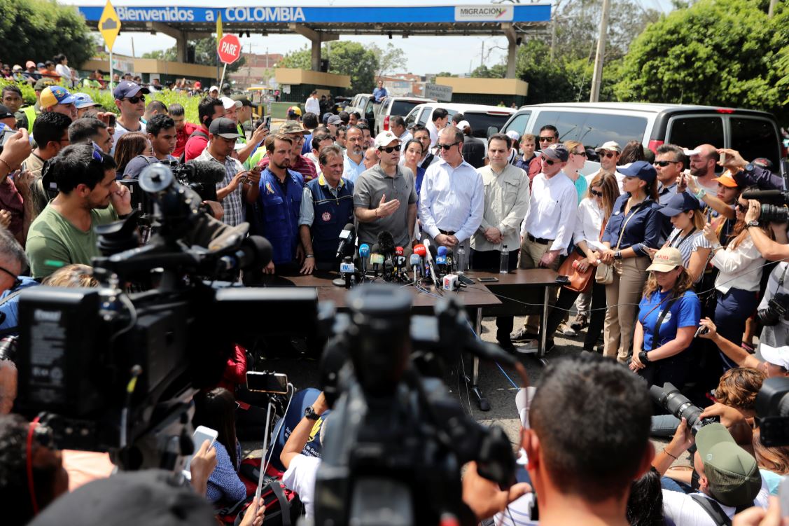 Marco Rubio pide en Cúcuta dejar pasar ayuda a Venezuela