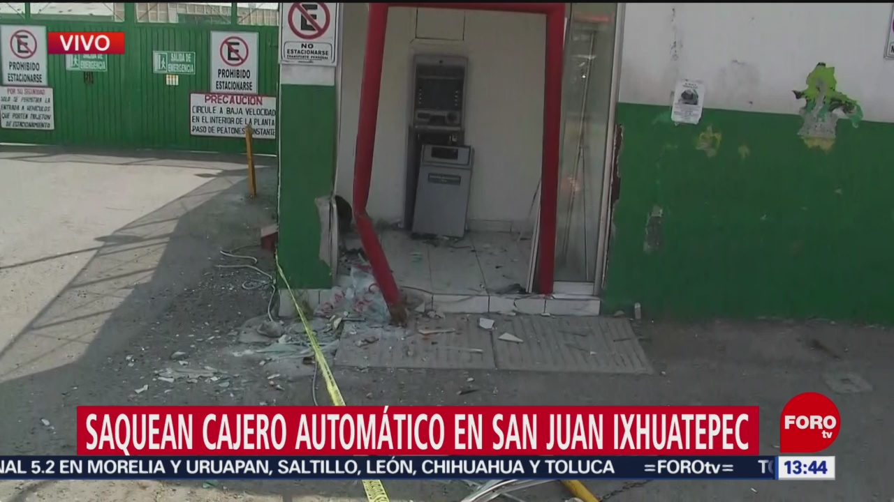 Foto: Saquean Cajero Automático San Juan Ixhuatepec 13 Febrero 2019