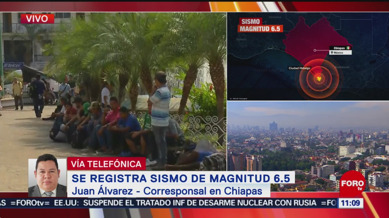 Se activa por segunda vez la alerta sísmica en Chiapas