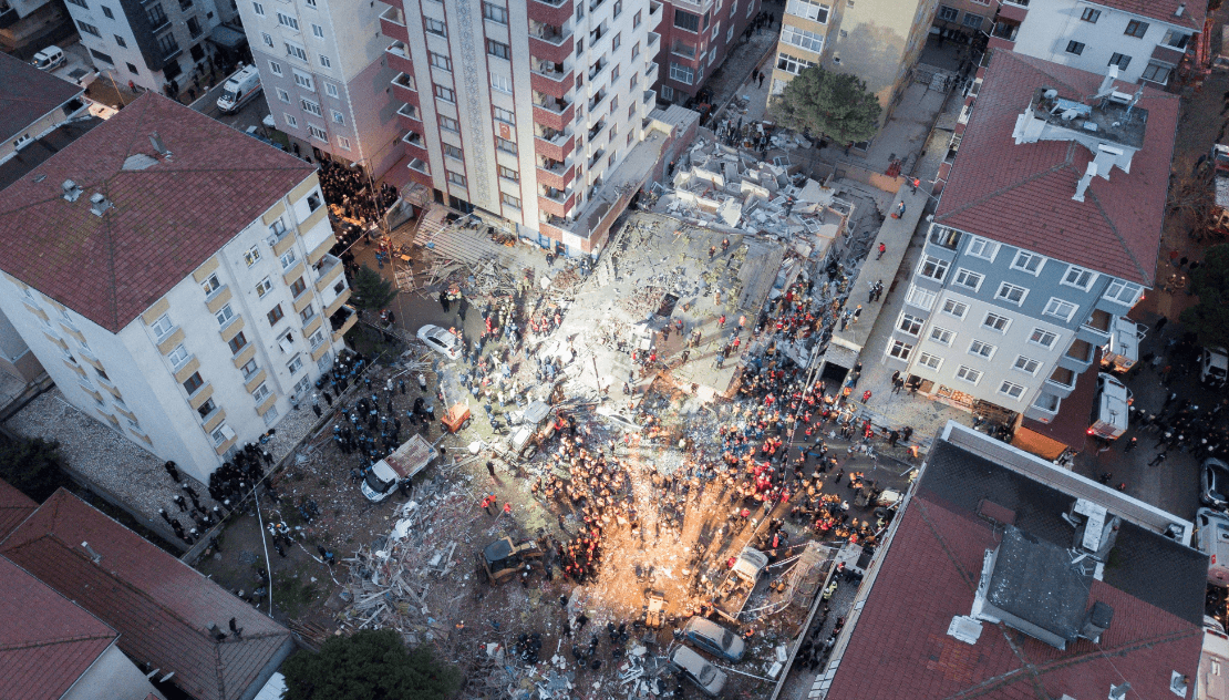 Foto: Se desploma edificio en Estambul, Turquía, 6 febrero 2019