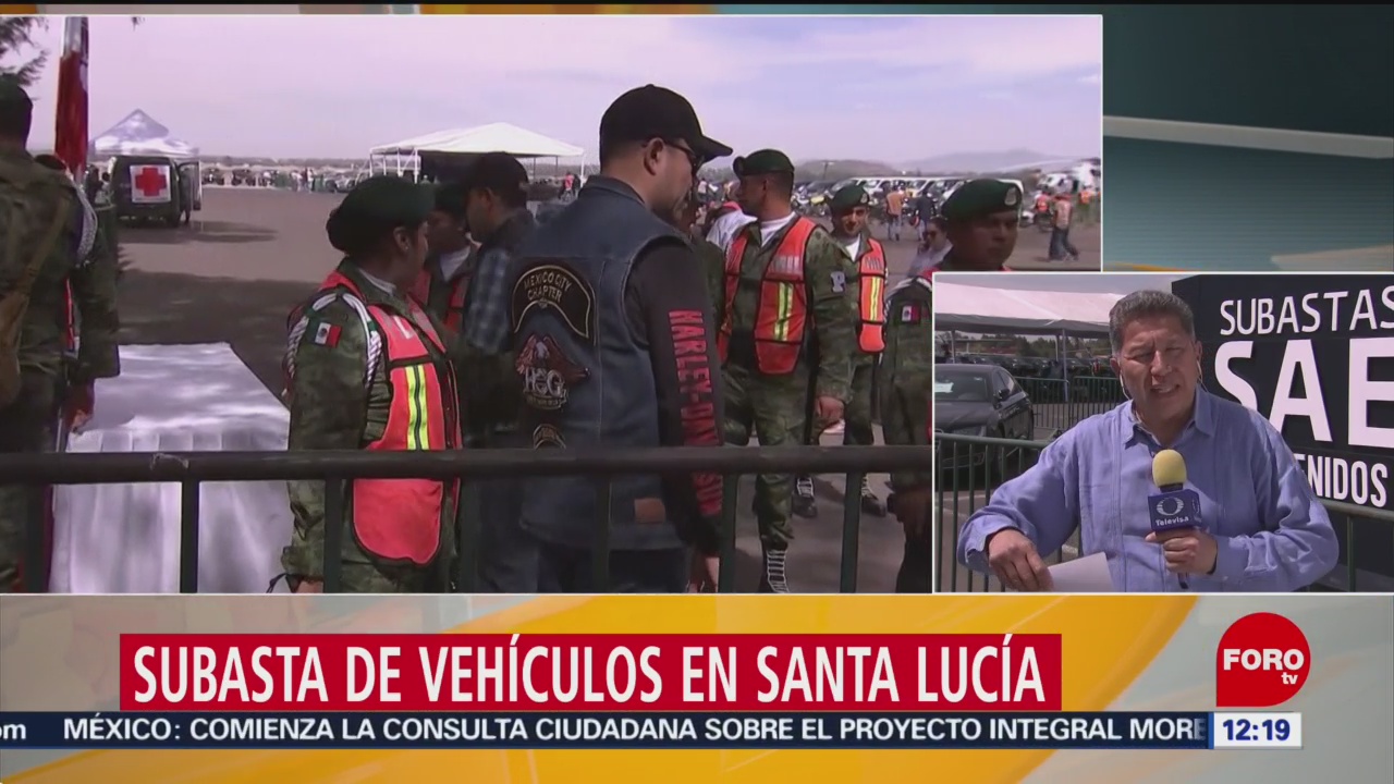 FOTO: Se realiza subasta de vehículos en Santa Lucía, 23 febrero 2019