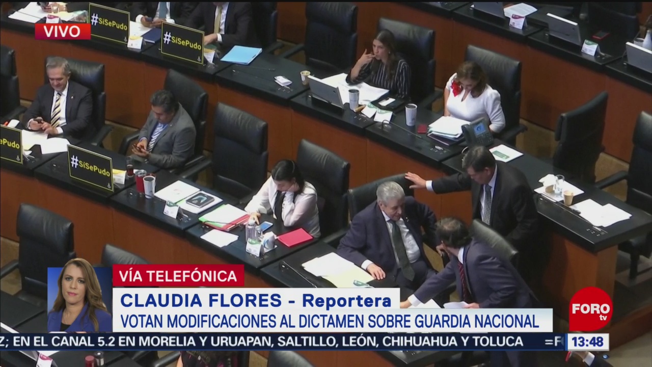 Foto: Senado vota modificaciones al dictamen sobre Guardia Nacional
