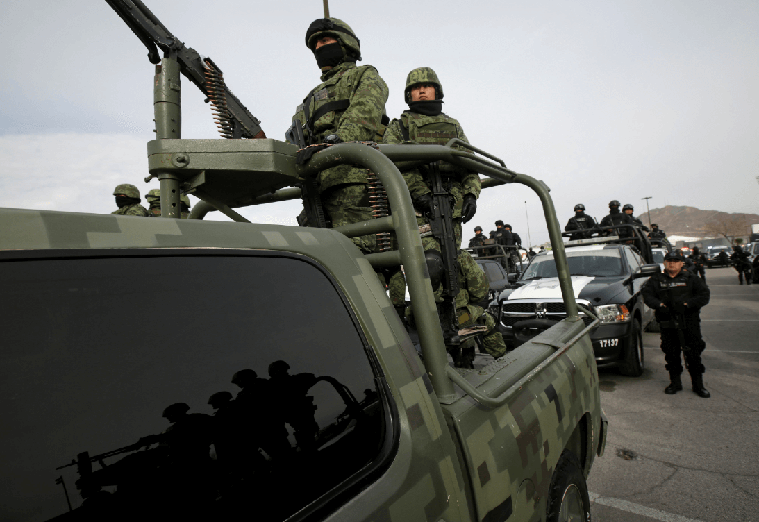 Foto: Soldados en Ciudad Juárez, Chihuahua, 13 de febrero de 2019, México