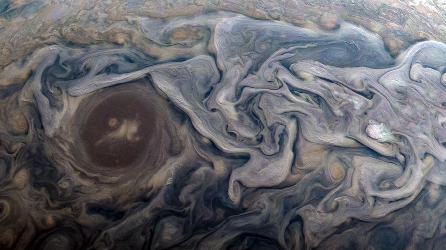 Foto Júpiter recrean cuadro de Van Gogh 28 febrero 2019