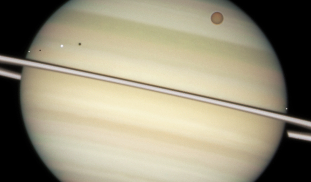 Foto Saturno Satélites 26 Febrero 2019
