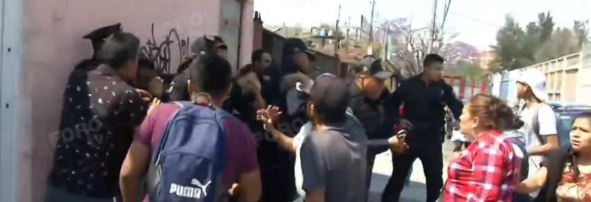 FOTO Vecinos desalojados en Iztacalco sorprenden y golpean ladrones FOROtv 24 febrero 2019 cdmx