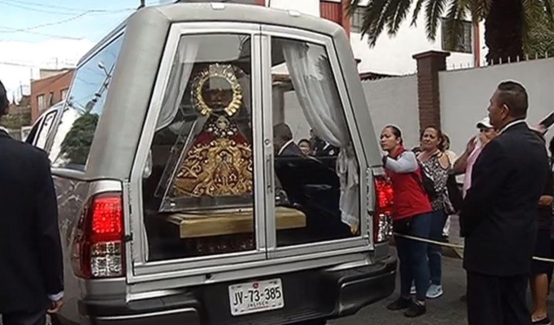 Foto: La Virgen de Zapopan visitó la alcaldía Iztapalapa, donde fue recibida por cientos de fieles, el 24 de febrero de 2019 (Noticieros Televisa)