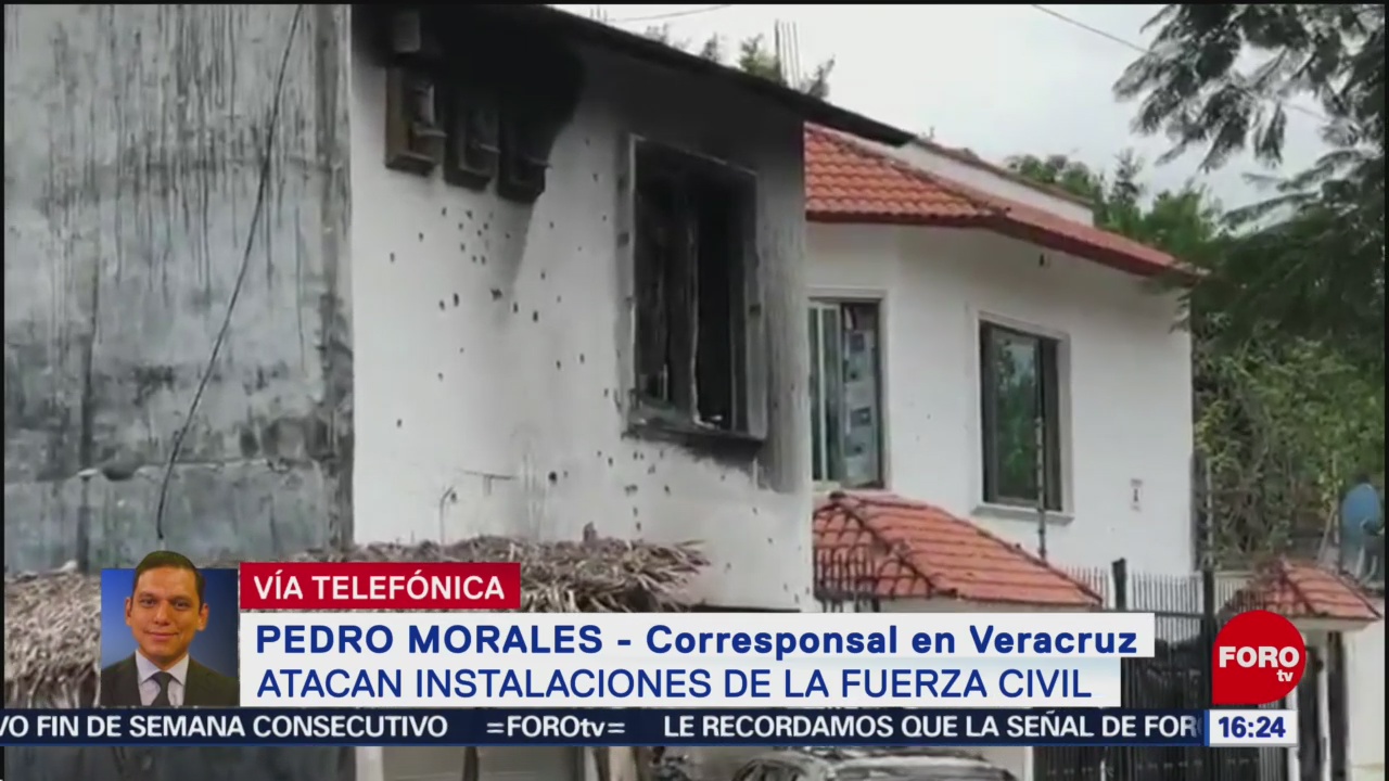 FOTO: 150 balazos reciben instalaciones de la Fuerza Civil en Veracruz, 16 marzo 2019