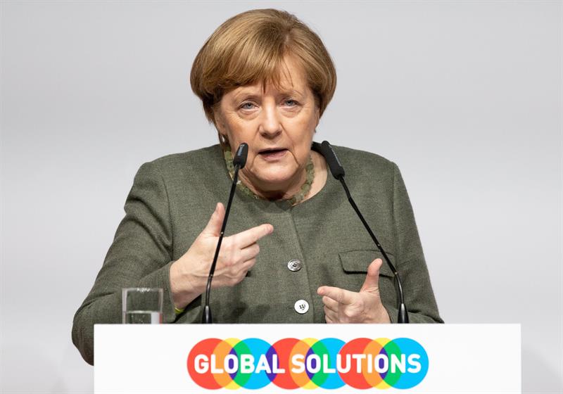 FOTO Angela Merkel en la Cumbre de Soluciones Globales 19 MARZO 2019