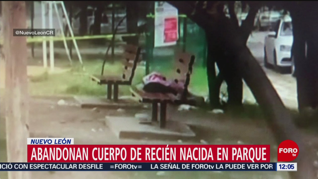 Abandonan cuerpo de recién nacida en parque en Nuevo León