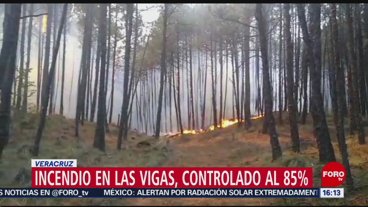 Foto: Actualización sobre incendio en Las Vigas, Veracruz