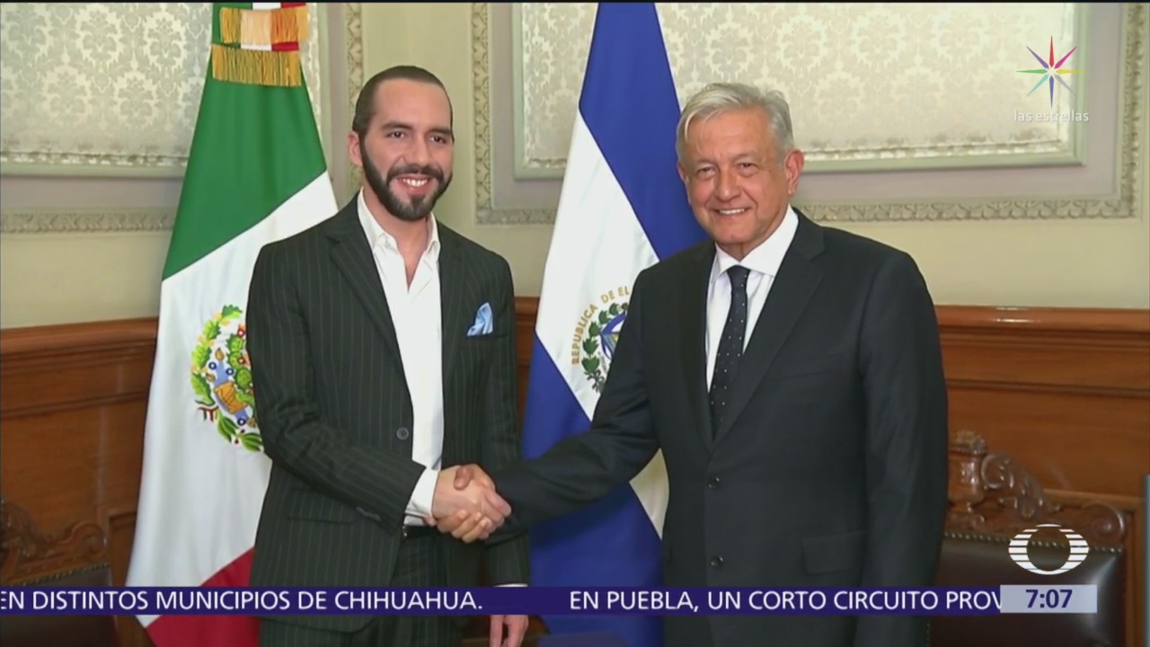 AMLO recibe al presidente electo de El Salvador