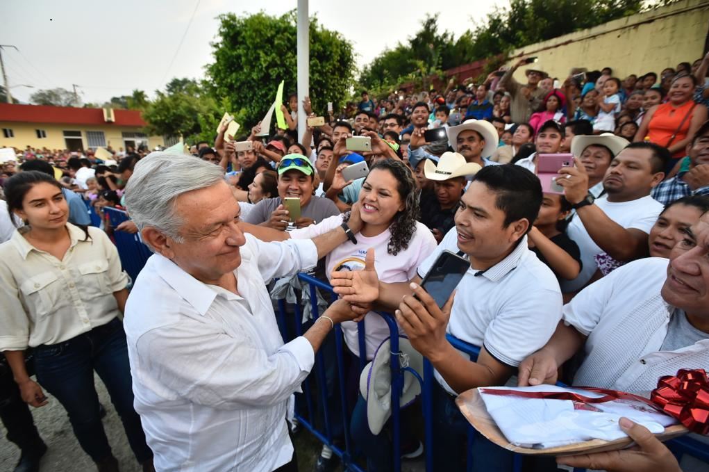 Foto: Andrés Manuel López Obrador presentó en San Luis Potosí el sistema de universidades “Benito Juárez”, el 30 de marzo de 2019 (Gobierno de México)