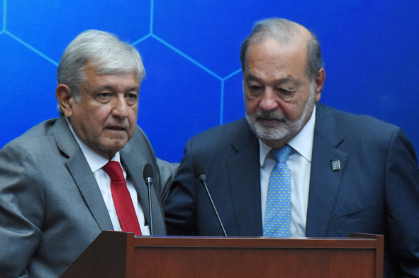 Foto: Andrés Manuel López Obrador y Carlos Slim, 6 de agosto de 2018, Ciudad de México