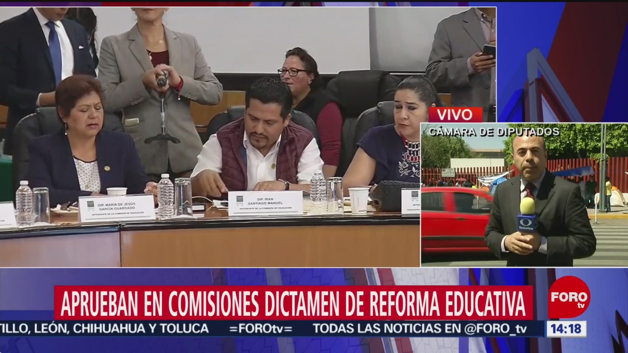 Foto: Aprueban en comisiones dictamen de Reforma Educativa