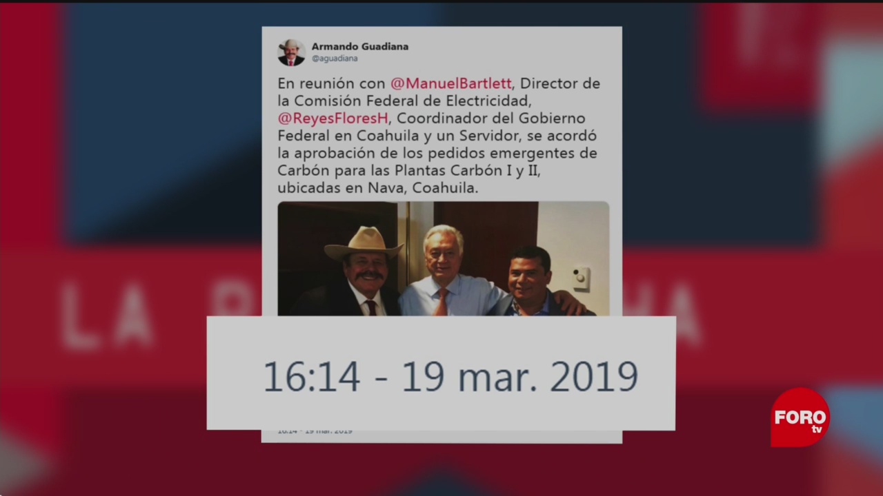 Foto: Armando Guadiana CFE Noticias Falsas 21 de Marzo 2019
