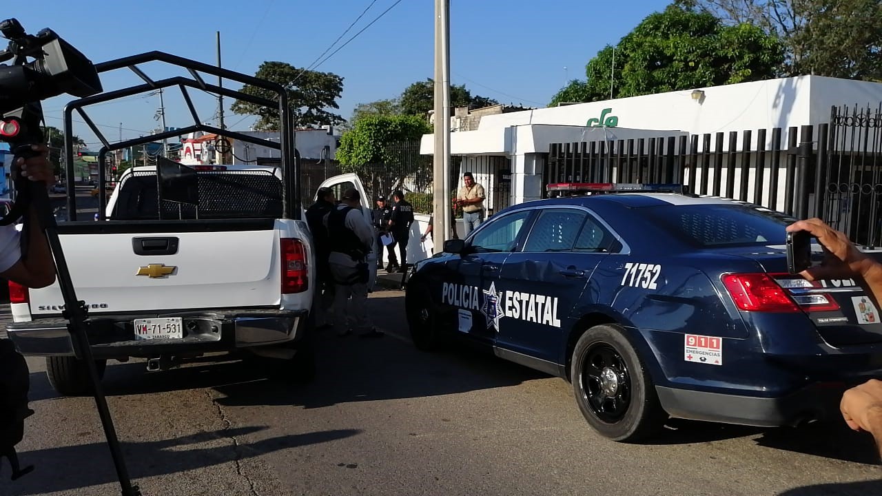 Foto: Asalto a oficinas de CFE en Villahermosa, Tabasco 25 marzo 2019