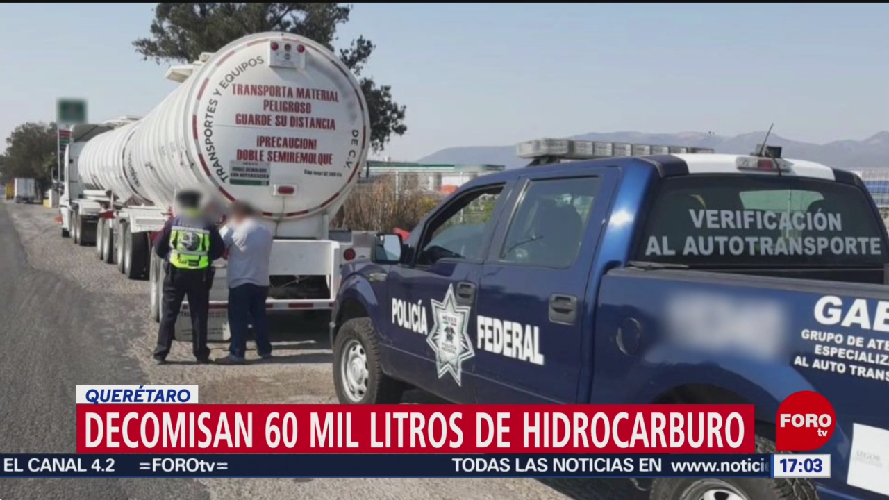 FOTO: Aseguran más de 60 mil litros de hidrocarburo en Querétaro, 10 marzo 2019
