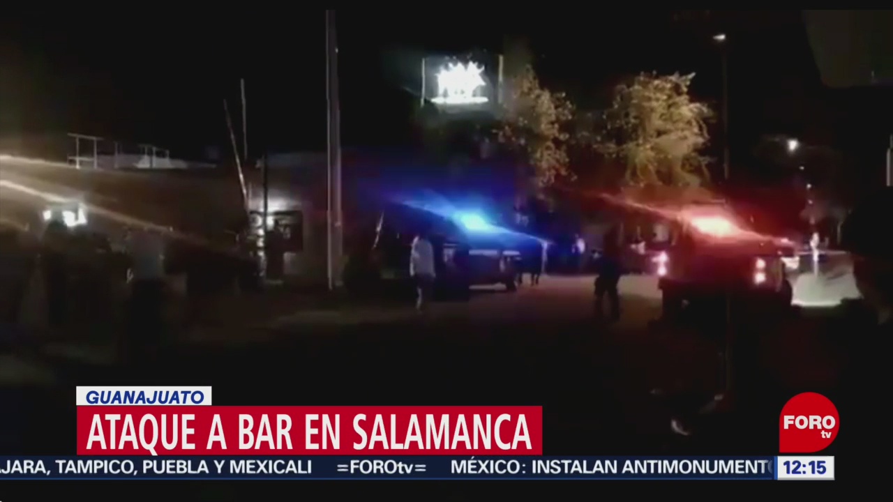 FOTO: Ataque armado bar en Salamanca en Guanajuato, 9 marzo 2019
