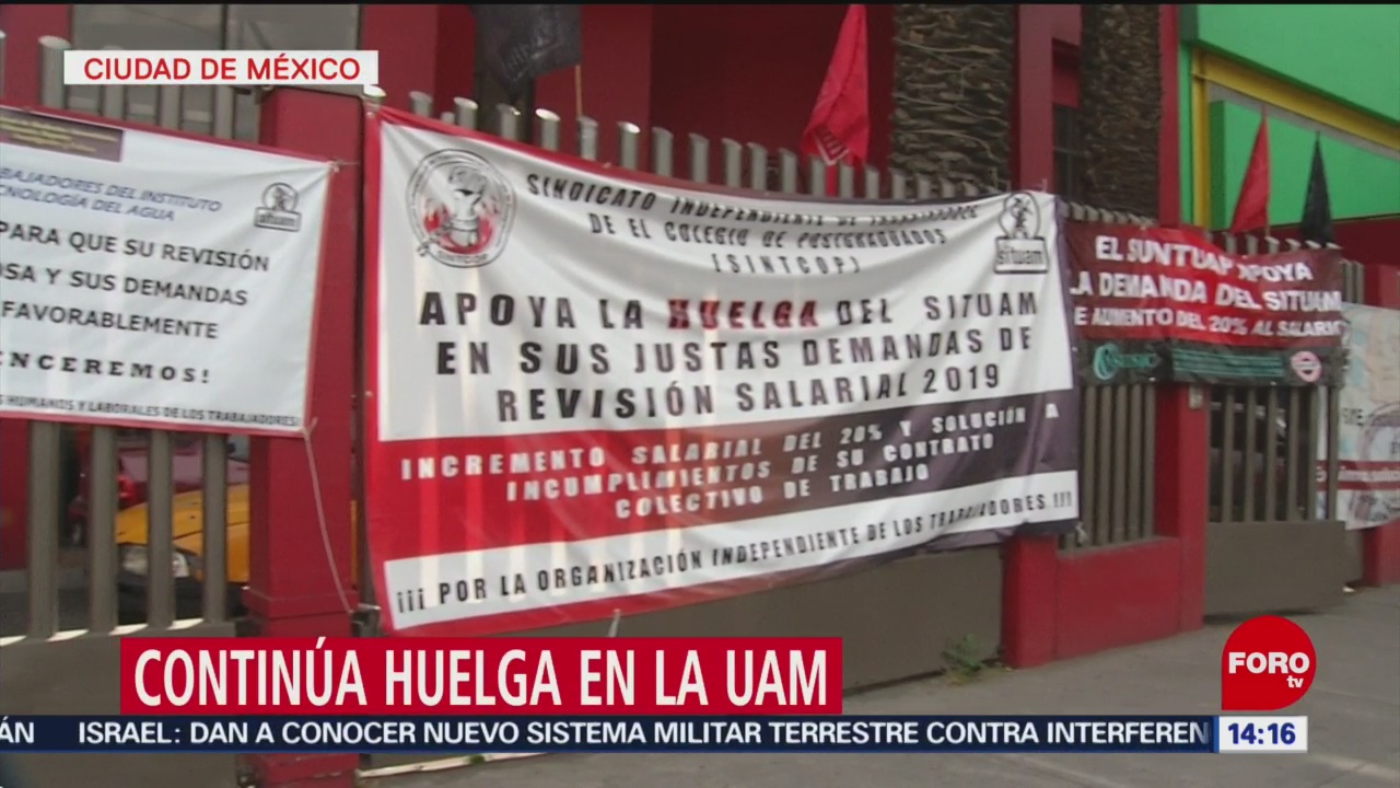 Foto: Banderas rojinegras se mantienen en la UAM