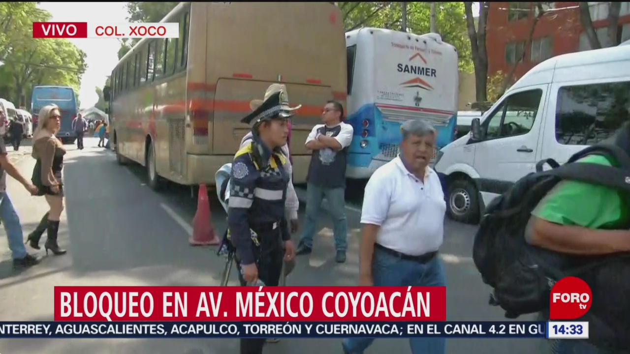 Foto: Bloqueo en Av. México-Coyoacán; SSC desvía el tránsito