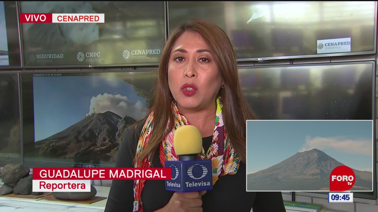 Cambio de alerta volcánica del Popocatépetl se debió por exhalaciones, informó Cenapred