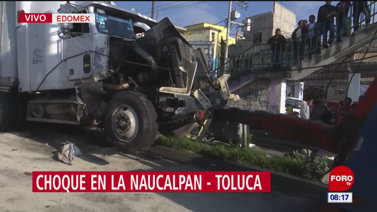 Choque en la Naucalpan-Toluca deja 15 lesionados