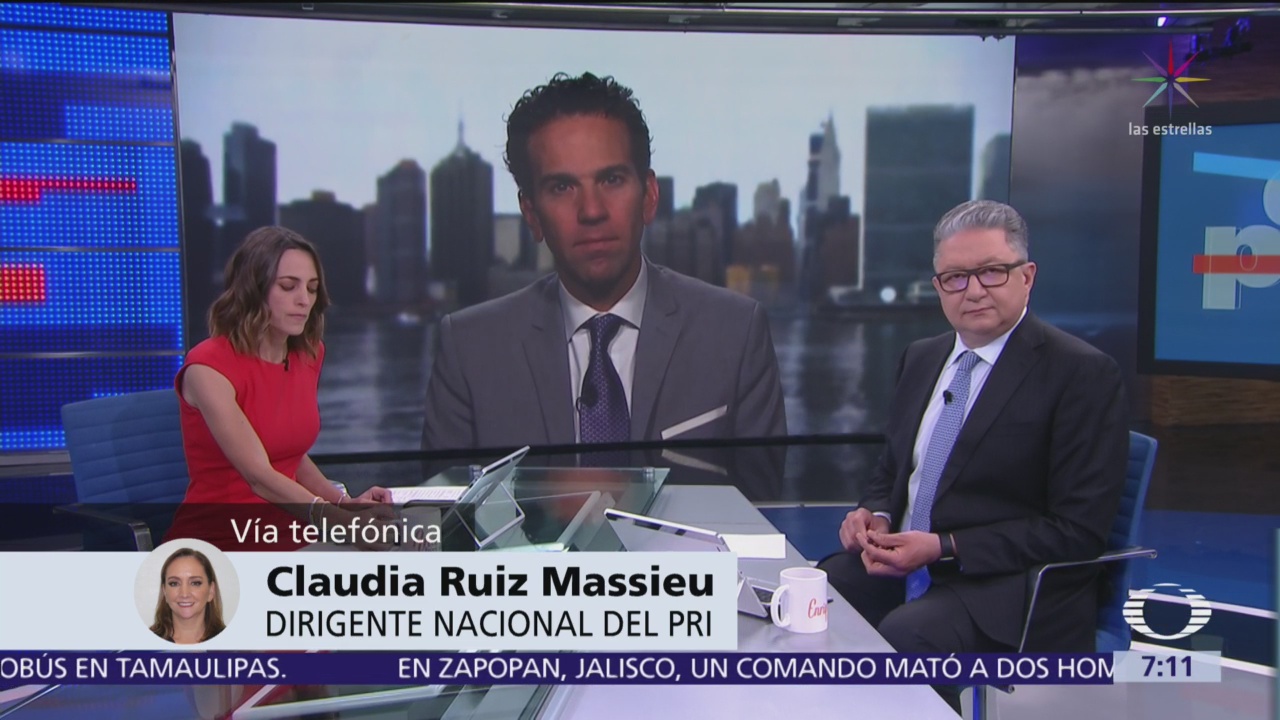 Claudia Ruiz Massieu evalúa cien días de AMLO presidente