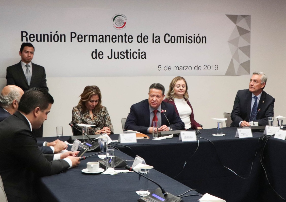 Foto: Reunión ordinaria de la Comisión de Justicia donde se declara idóneas a las 3 mujeres propuestas por AMLO para ocupar el cargo de ministra de la SCJN, Ciudad de México (Twitter: @senadomexicano)