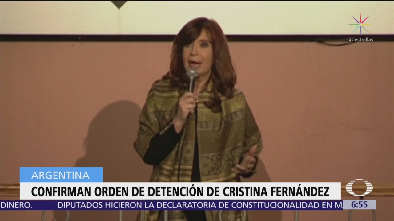 Foto: Confirman orden de detención de Cristina Fernández