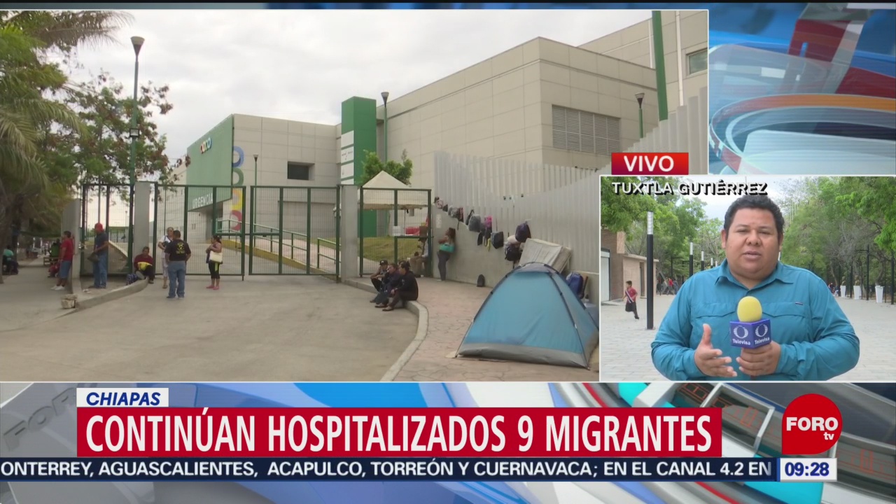 FOTO: Continúan hospitalizados 9 migrantes centroamericanos en Chiapas, 17 marzo 2019