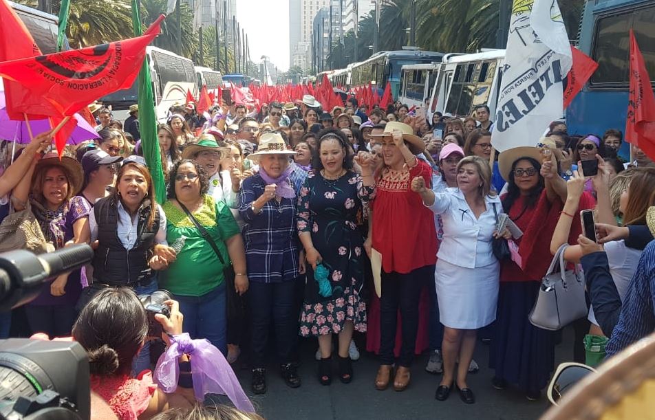 Foto Olga Sánchez Cordero encabeza marcha de mujeres en CDMX 8 marzo 2019