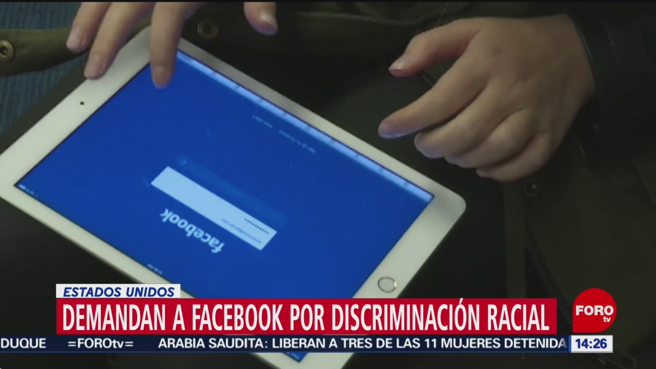 Foto: Demandan a Facebook por discriminación racial