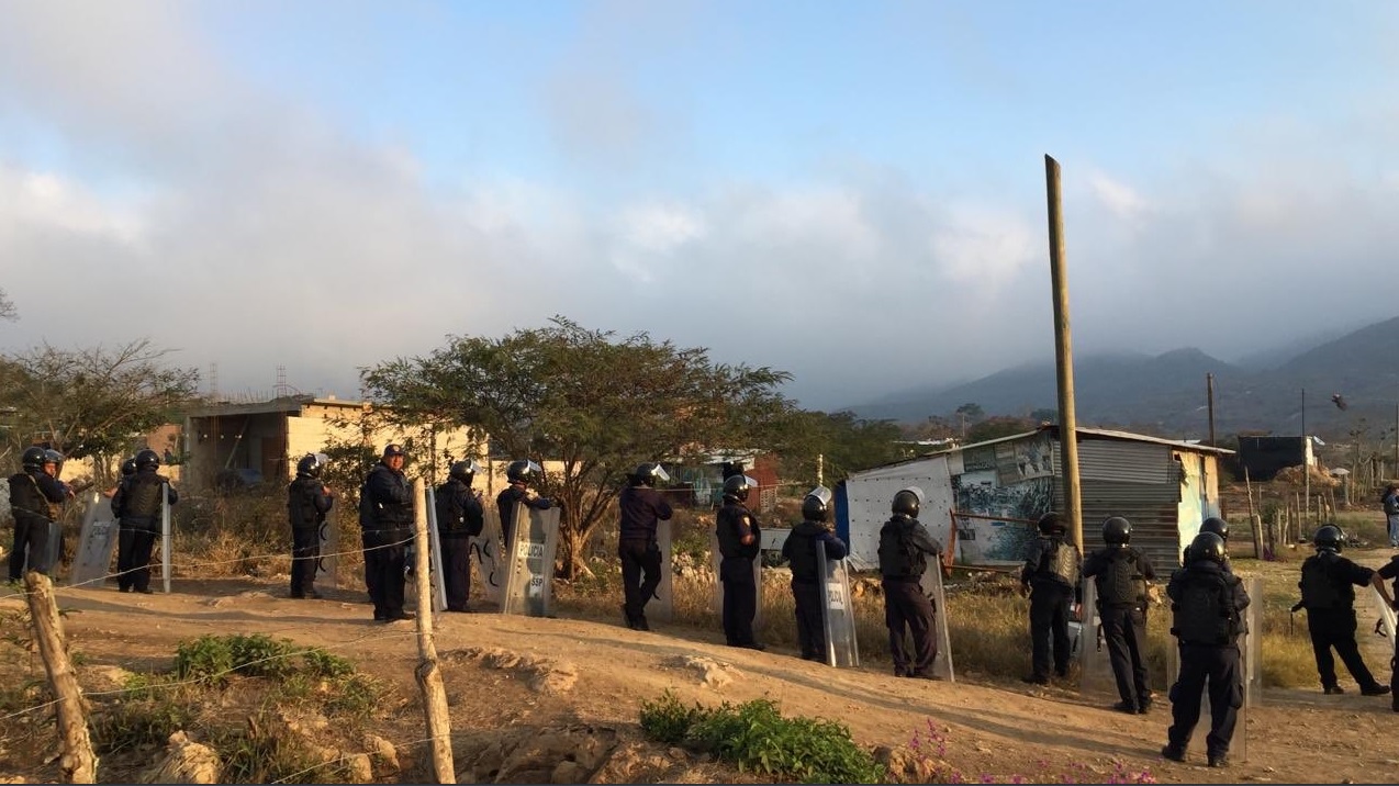 Hay 26 detenidos por desalojo de predio invadido en Chiapas