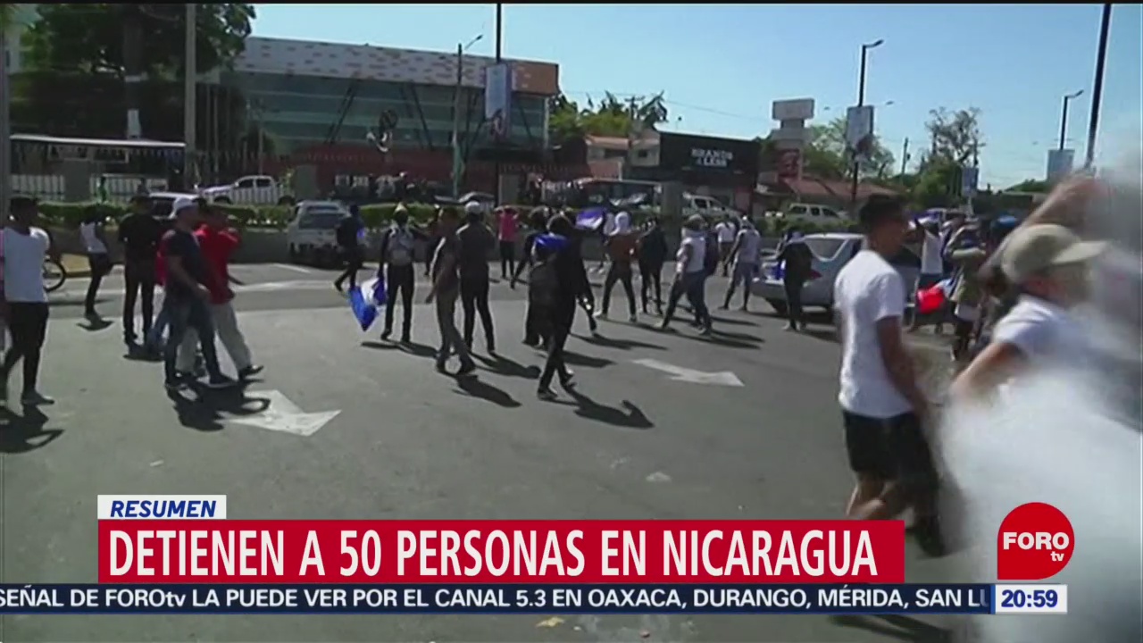 FOTO: Detienen a 50 personas durante manifestación en Nicaragua, 16 marzo 2019