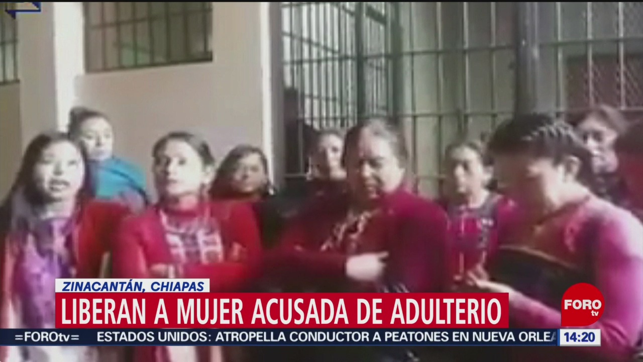 FOTO: Detienen a mujer por supuesto adulterio en Zinacantán, Chiapas, 3 marzo 2019