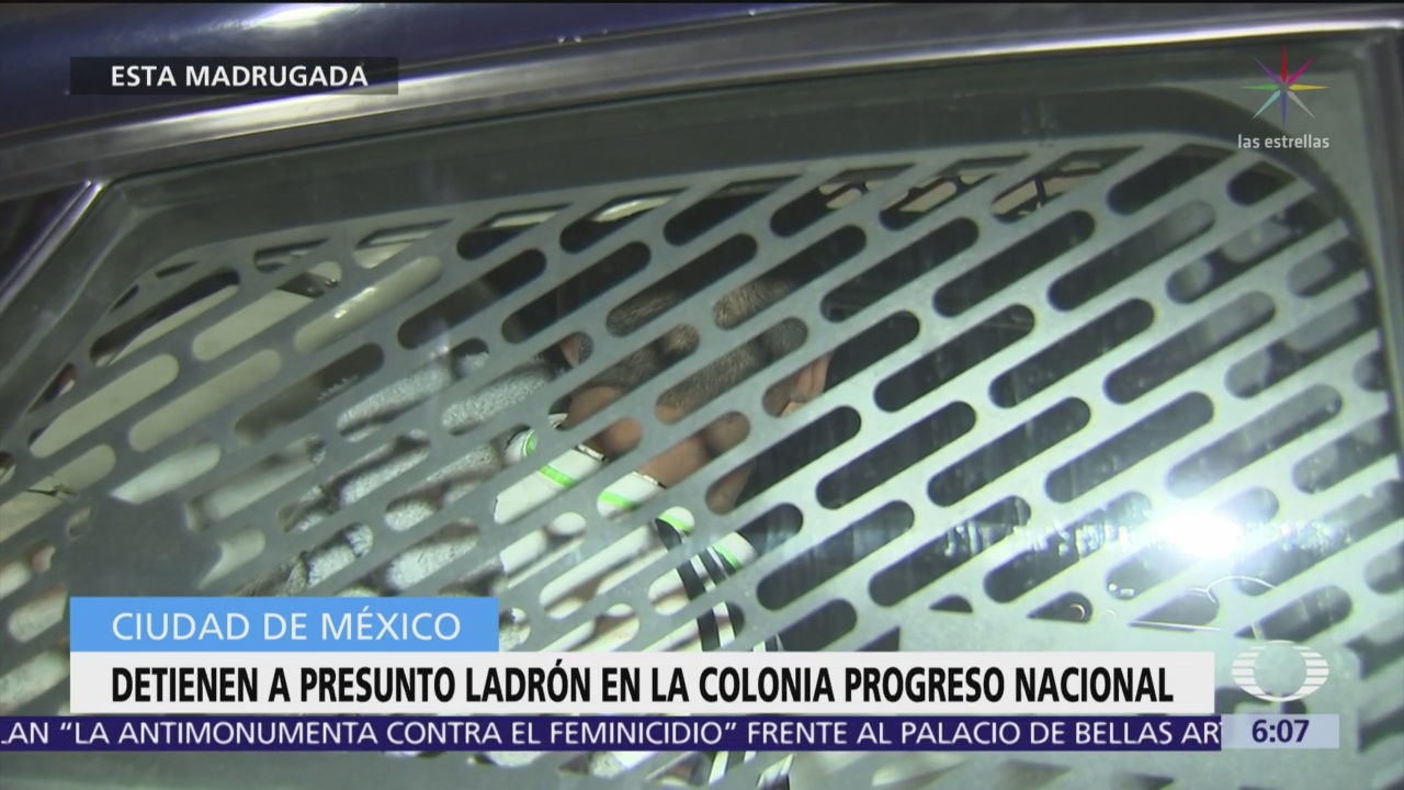 Foto: Detienen a presunto ladrón en la colonia Progreso Nacional, CDMX