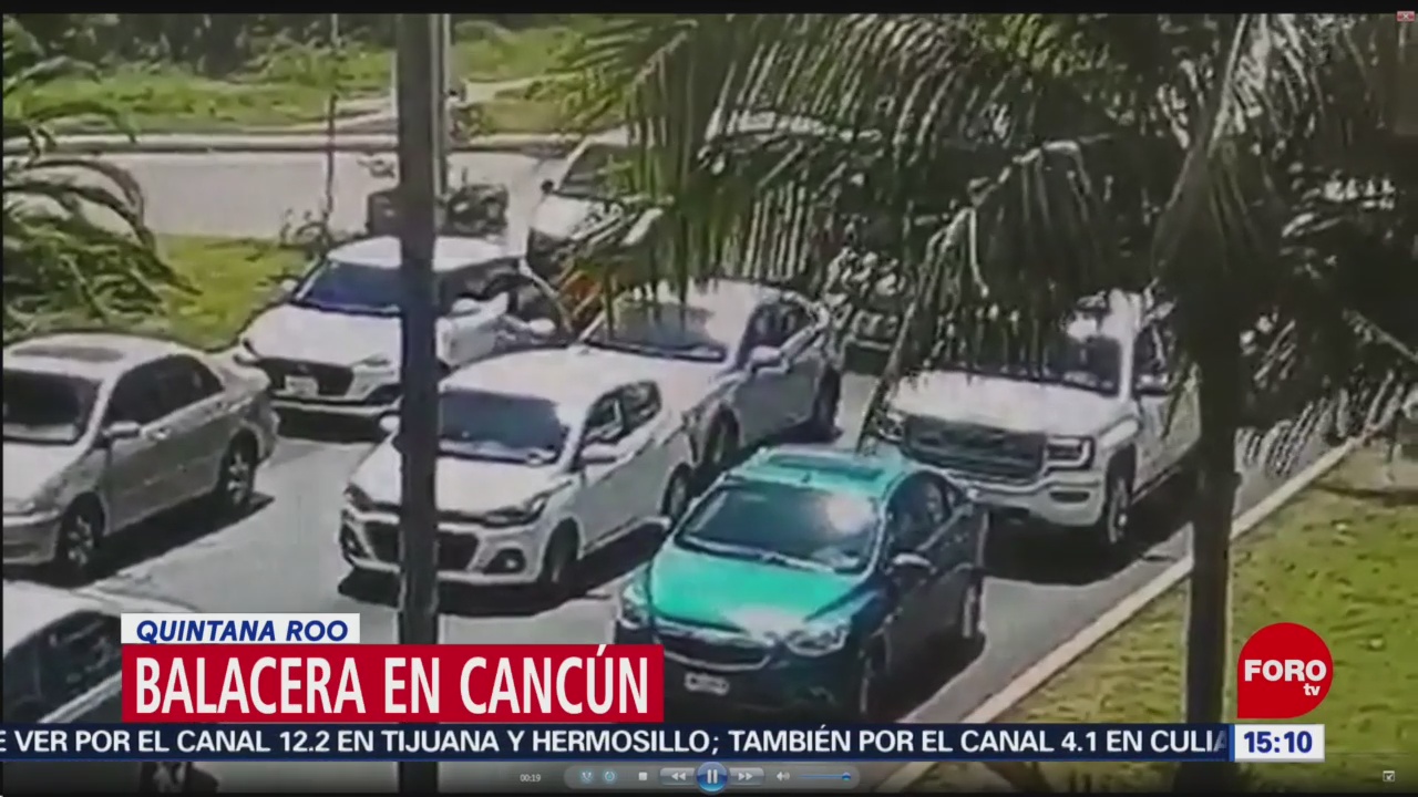 FOTO: Difunden video de la balacera en Cancún, Quintana Roo, 2 marzo 2019