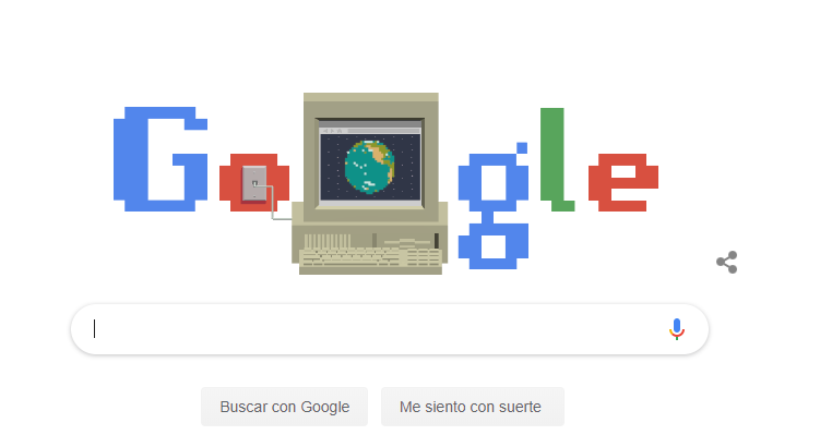 Foto: Doodle de Google sobre aniversario de la World Wide Web, 12 de marzo de 2019
