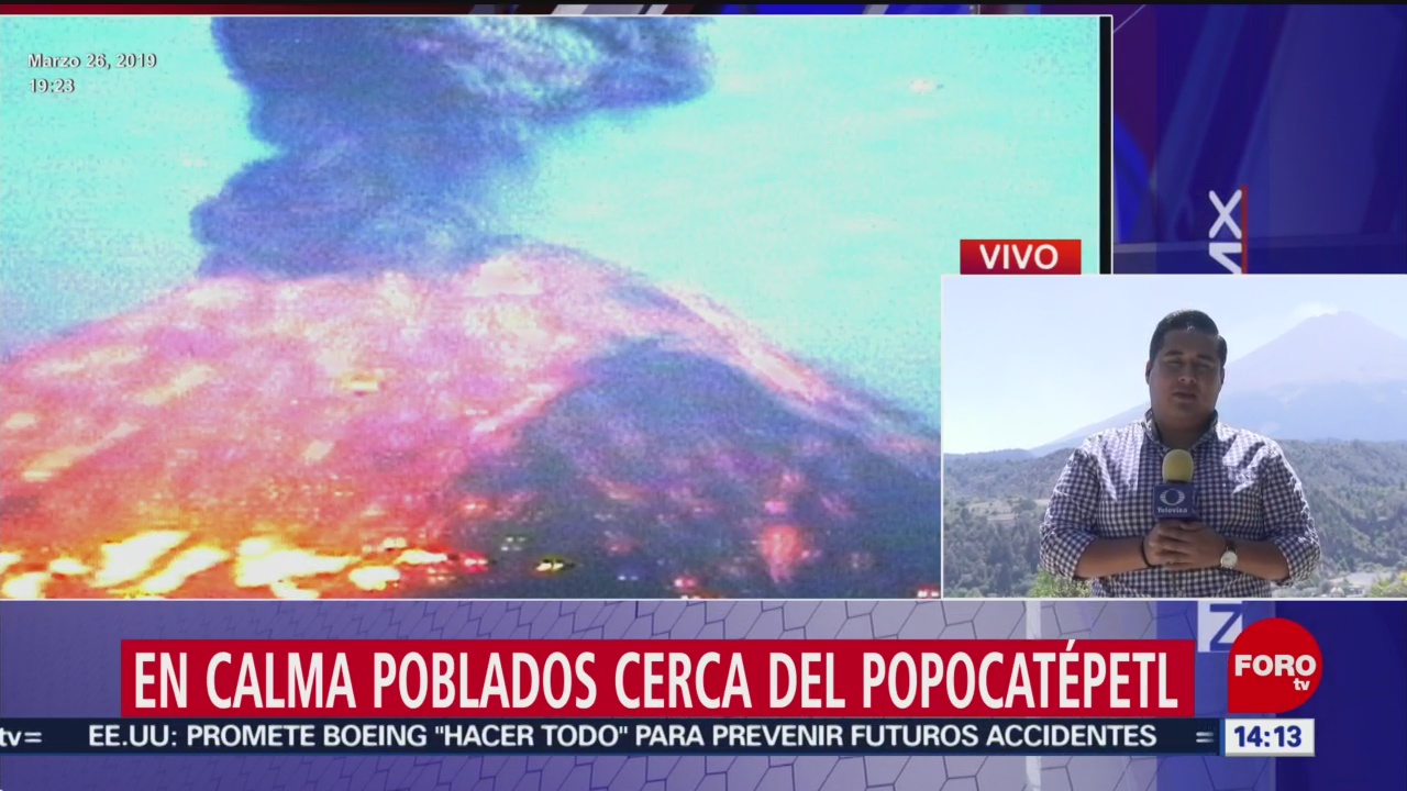 Foto: En calma poblados cerca del Popocatépetl tras explosión