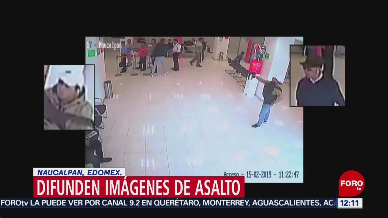 Foto: En segundos, criminales asaltan un banco en Naucalpan