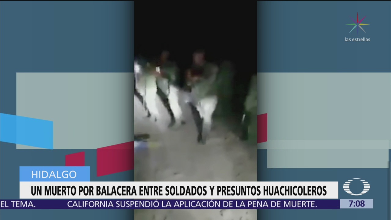 Enfrentamiento entre soldados y presuntos huachicoleros en Hidalgo dejan un muerto